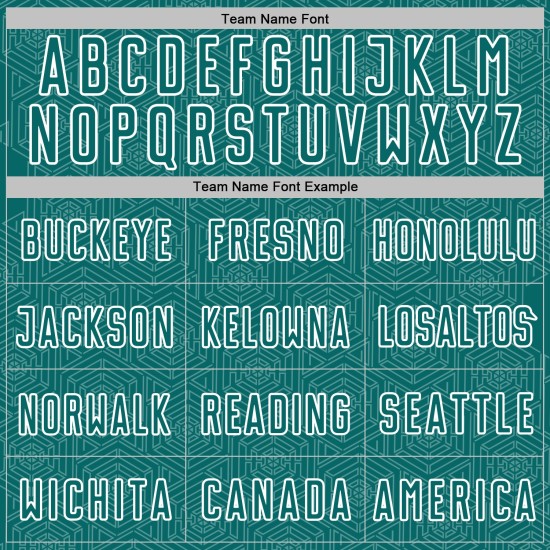 Sublimation Geometric Shape Jersey White Sports Soccer Teal Custom Uniform