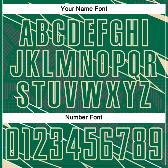 Kelly Soccer Jersey Lines Cream Custom Green Uniform Sports Sublimation