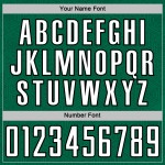 Jersey Shape Sublimation Uniform Green Geometric Soccer Kelly White-Black Custom Sports