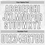 Custom White Steel Uniform Shape Geometric Sublimation Gray Jersey Sports Soccer