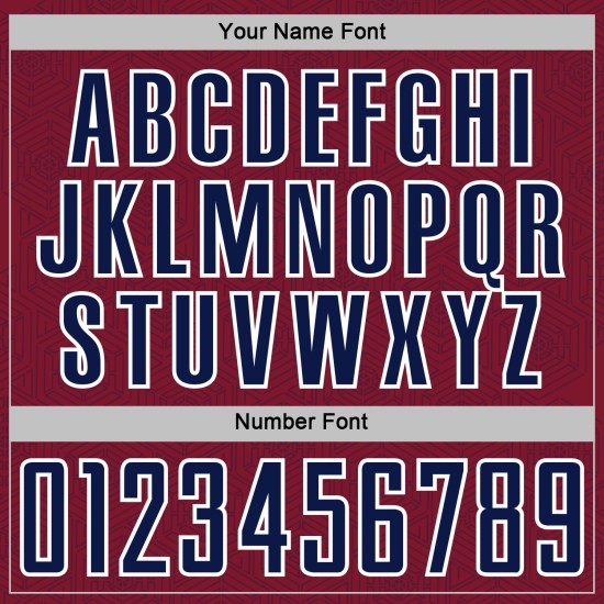 Custom Crimson Uniform Navy-White Sports Shape Geometric Sublimation Soccer Jersey Custom Crimson Uniform Navy-White Sports Shape Geometric Sublimation Soccer Jersey