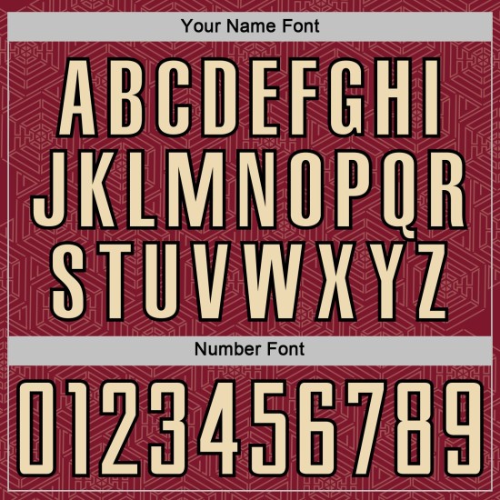 Shape Sublimation Geometric Custom Soccer Sports Uniform Cream-Black Jersey Crimson